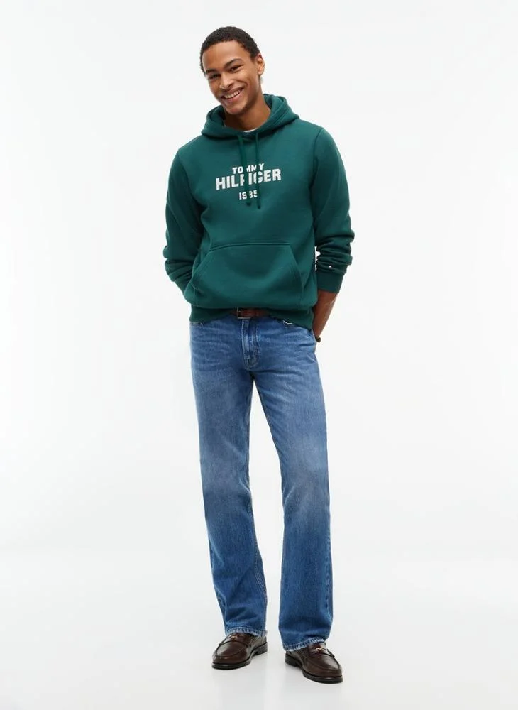 Tommy Hilfiger  Logo Embroidery Fleece Hoody for Men | Best Price UAE