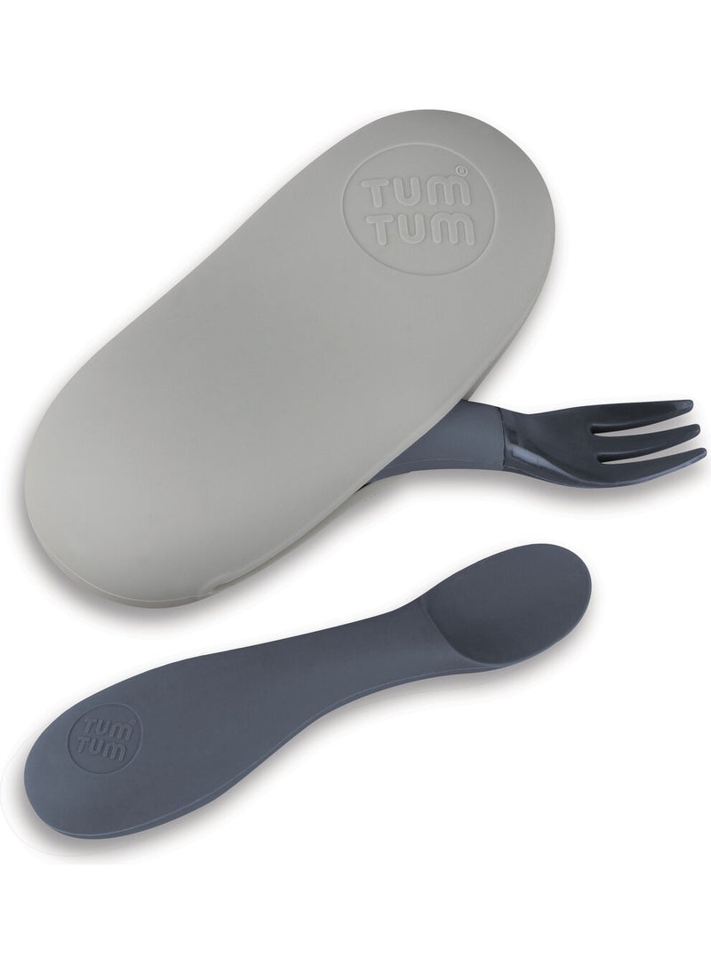 TUM TUM Boxed Silicone Spoon Fork Set Kev Koala  - Image 1