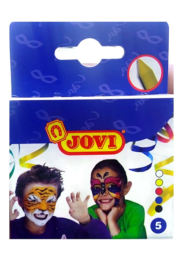 JOVI 5-Piece Face Paint Multicolor