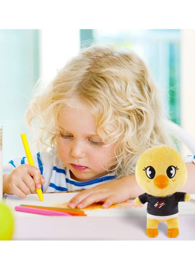 Excefore Plush Toy Stray Kids Stuffed Toy  Small Yellow Chicken Stuffed Animals Toy, Soft Plush Doll for Kids Adults Boy Girls Soft Stray Plush Birthday Gifts for Kids  - Image 4