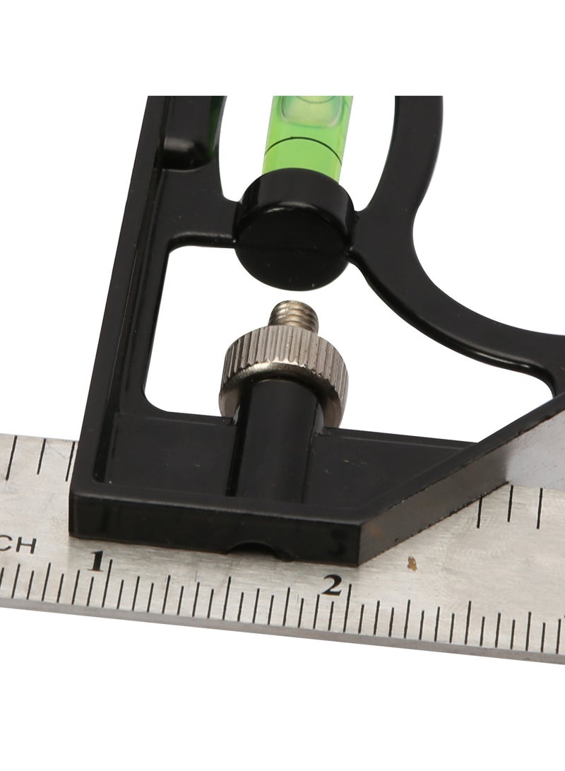 KSEIBI Stainless Steel Combination Ruler, Multi-tool, square, depth gauge, height gauge, plumb level, scriber, and level/ Leveling &Marking &Measurement Tool/Carpentry Tool/Surveying Equipment  - Image 5