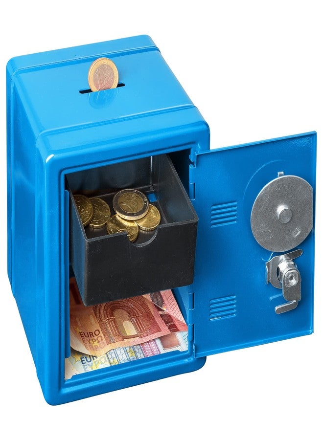 IDENA Money Safe 120 x 105 x 160 mm Blue - Image 4