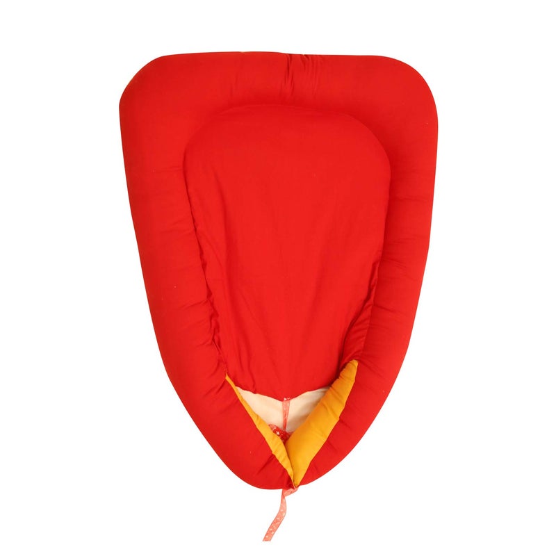 Creative Textiles Baby Nest Bedding Set Safe Cotton Fabric with Ultra-Soft Comfortable for Newborn to Toddlers Red (90 x 60 cm) Soft Cotton Material NestUltra Soft Cusioned - Image 2