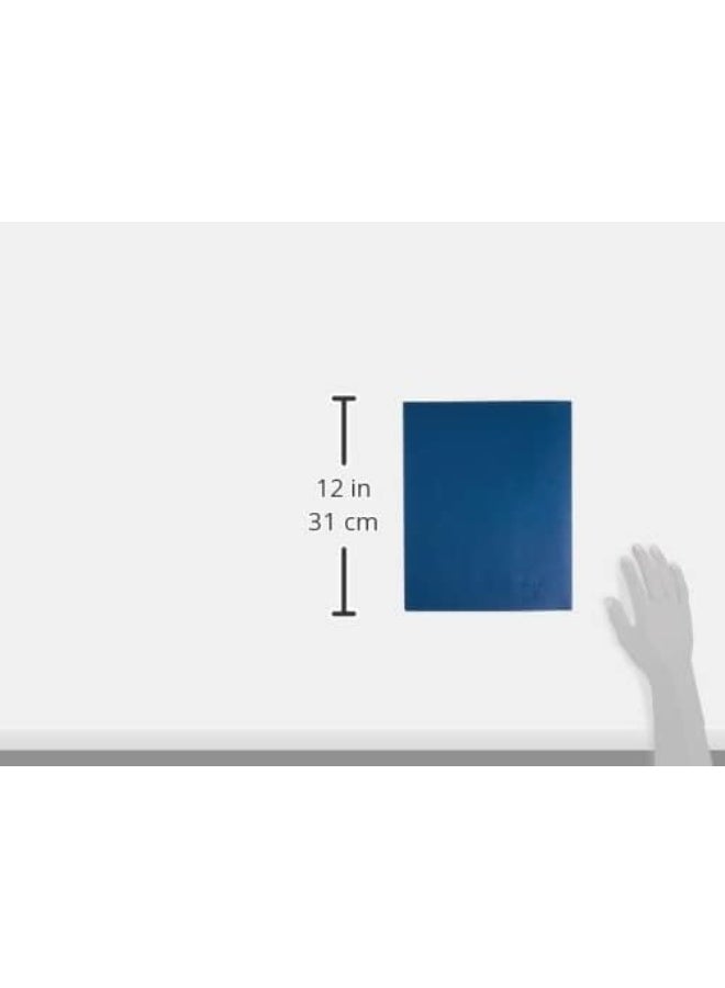 Oxford Oxford Twin-Pocket Folders, Textured Paper, Letter Size, Blue, Holds 100 Sheets, Box of 25 (57502EE) - Image 2