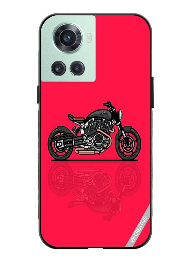 VR CREATIVE Protective Case Cover For OnePlus 10R Bike Design Multicolour - Image 1