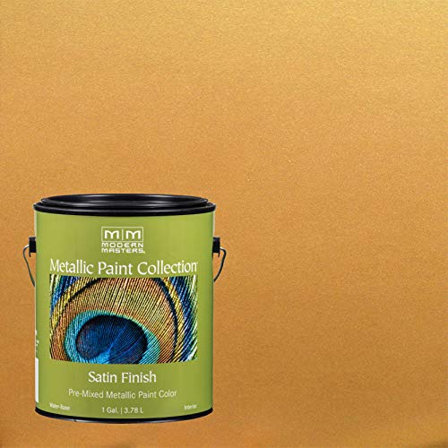 Modern Masters 1 gal Modern Masters ME659 Olympic Gold Metallic Paint Collection, Satin Water-Based Decorative Metallic Paint - Image 2