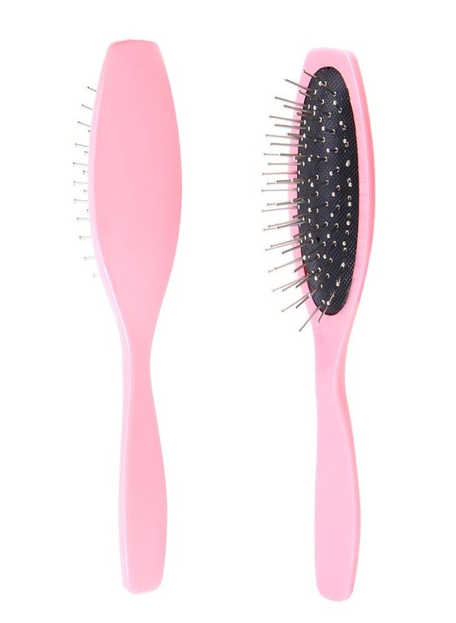 Pinaka Classic Cushioned Hair Brush For Men & Women, All Hair Types (Pink) - Image 2