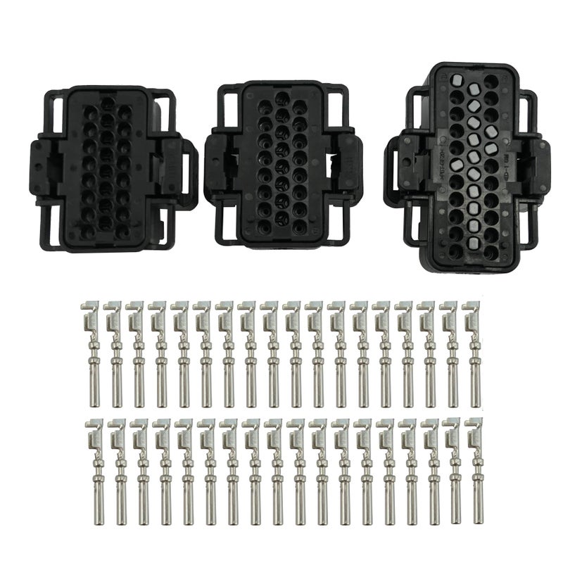 FICM Fuel Injection Control Module Terminal Wiring Harness Connectors with Pigtail Set Fit for Ford 60L Powerstroke 20032010 Replace 14563156 14563152 14372876 AP0018 AP0019 AP0020