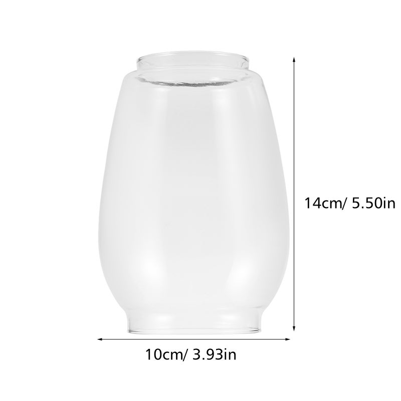 Oil Lamp Chimney Kerosene Lamp Shade Tall Clear Glass Replacement Lamp Shade Vintage Candle Holder Kerosene Lamp Replacement Globes - Image 3