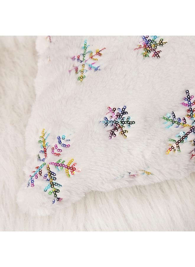 Bluejw Christmas Sequins Pillow Case Office Waist Pillow Tie-dyed Rabbit Fur Pillow Case Car Bay Window Cushion Cover  - Image 5