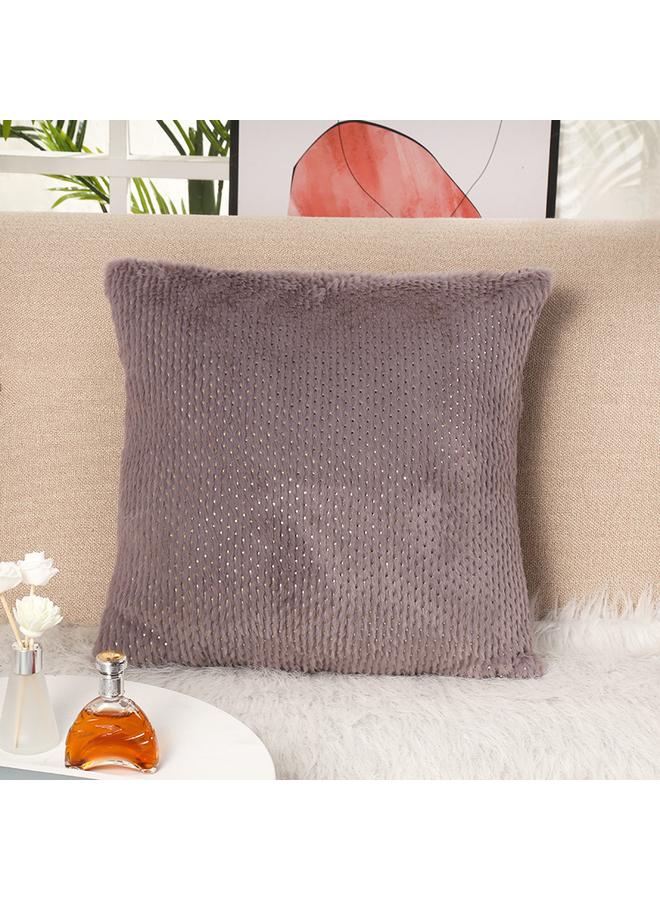 Bluejw Christmas Sequins Pillow Case Office Waist Pillow Tie-dyed Rabbit Fur Pillow Case Car Bay Window Cushion Cover  - Image 1