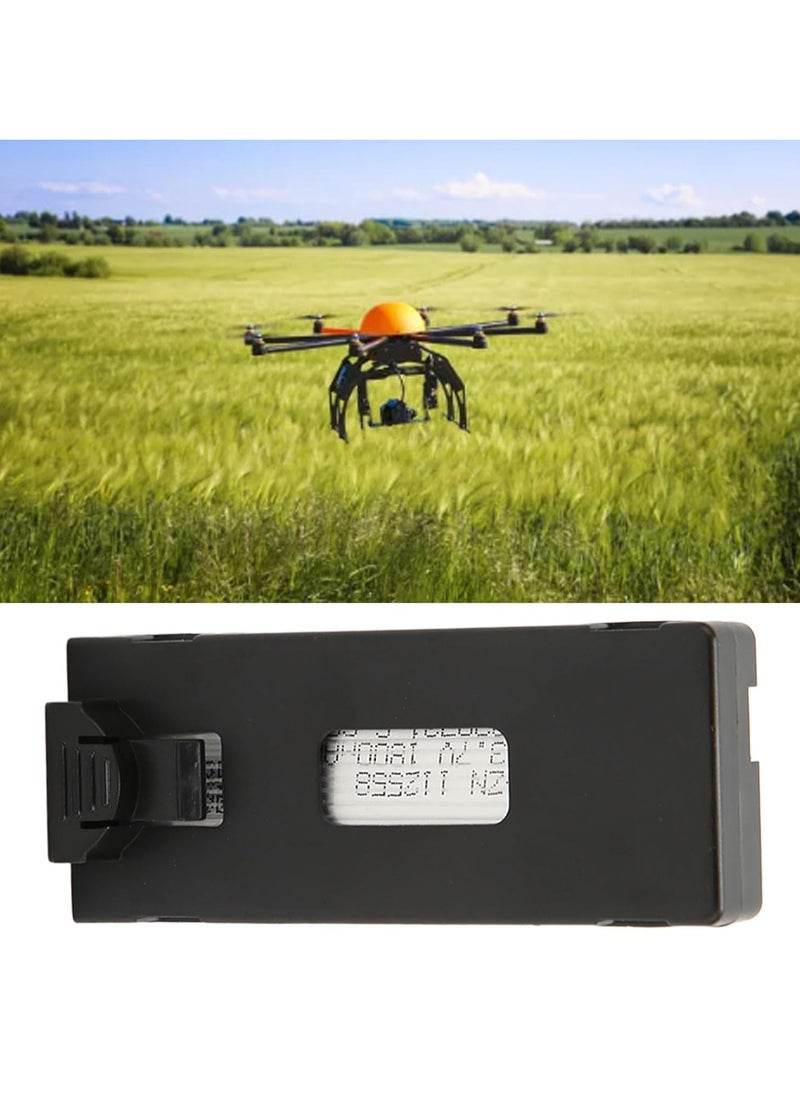 Generic - Drone Battery Replacement Remote Control UAV Backup Battery 1800mAh Long Life 3.7V (Black) - Image 1
