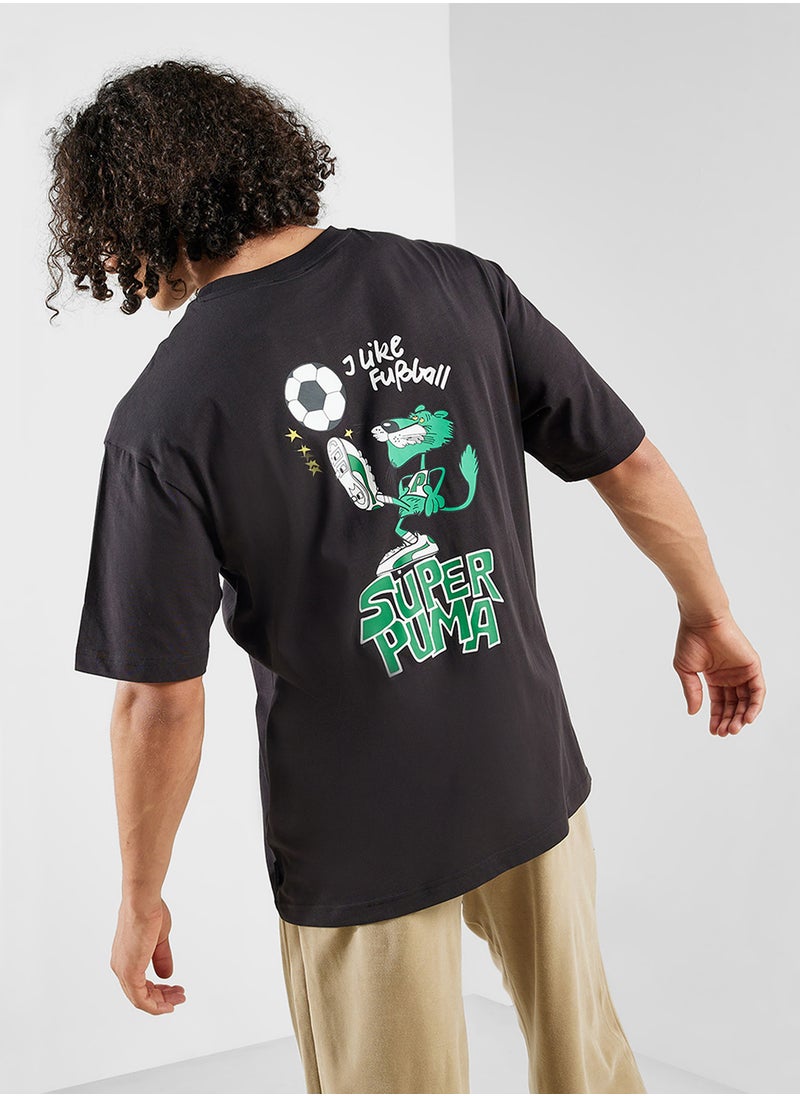 PUMA Graphics Super  Football Relaxed T-Shirt  - Image 1
