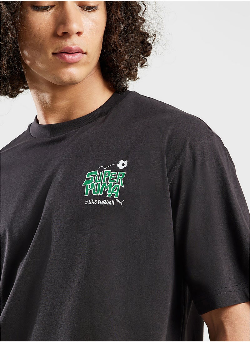 PUMA Graphics Super  Football Relaxed T-Shirt  - Image 3