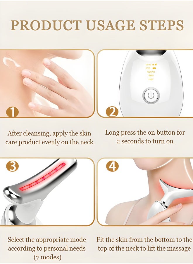 OAGA Firming Wrinkle Removal Device, Neck Face Lifting Tighten Massager, LED Photon Therapy Anti Wrinkle Double Chin Remover  - Image 4