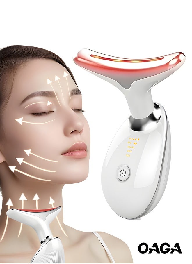 OAGA Firming Wrinkle Removal Device, Neck Face Lifting Tighten Massager, LED Photon Therapy Anti Wrinkle Double Chin Remover  - Image 1