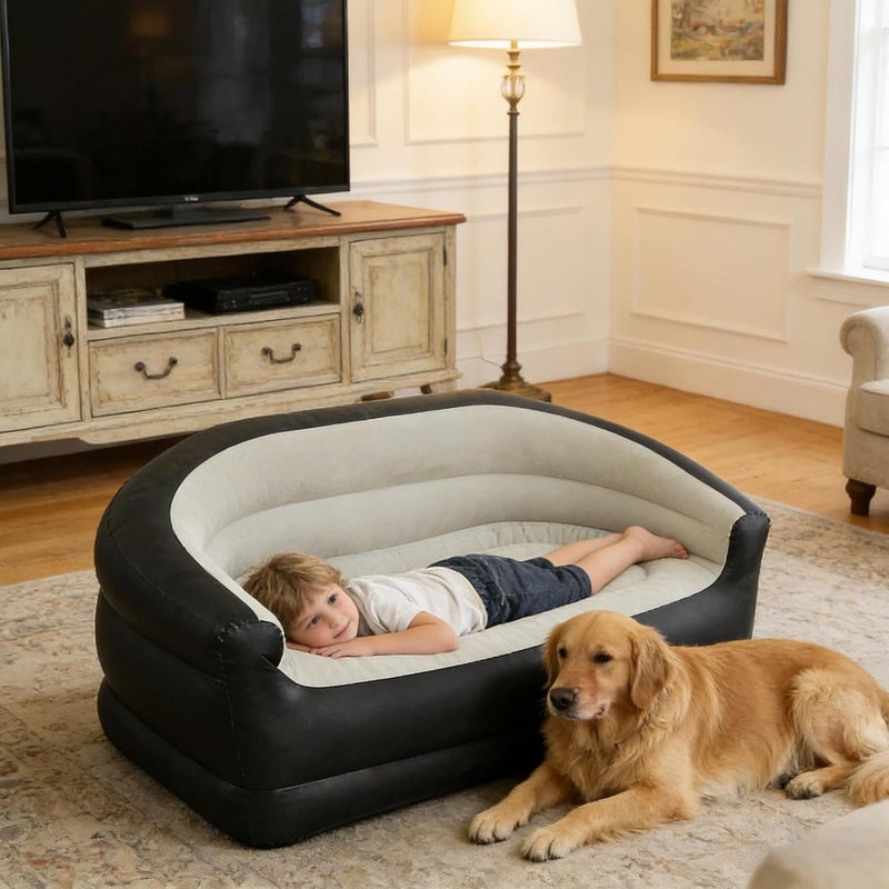 Air Couch | Portable Folding Comfort | Blow Up Couch for Adults | for Home Living Room Bedroom Indoor Outdoor Beach Garden Yard Patio - Image 2