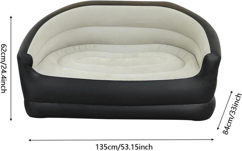 Air Couch | Portable Folding Comfort | Blow Up Couch for Adults | for Home Living Room Bedroom Indoor Outdoor Beach Garden Yard Patio - Image 5