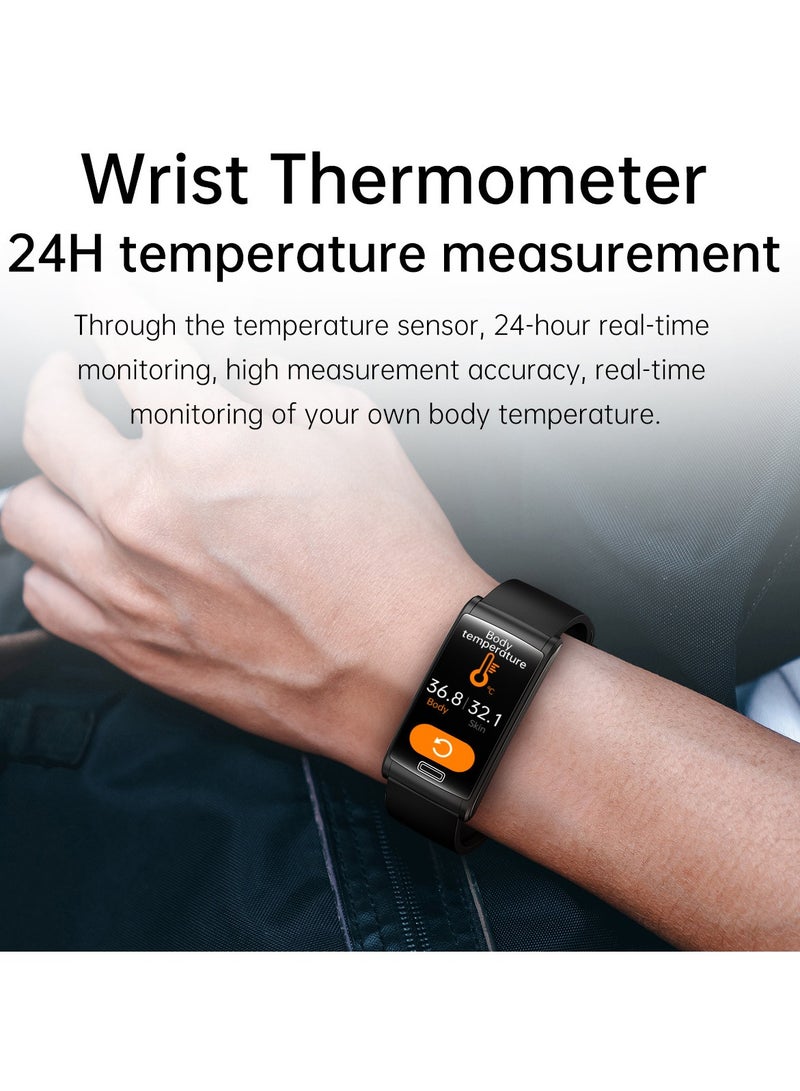 AROAQ E600 Smart Watch , Amoled Display Waterproof Sport Activity Tracker Watch, 1.47" Display Touch Screen Health Tracker Watch With 15 Plus Sports Mode, (blue silicone) - Image 3