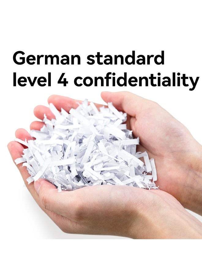 Deli ET001-UK small shredder, T001-UK, Paper Shredder, 6 Sheets/15L/425mm/5min Continuous Run, White - Image 4