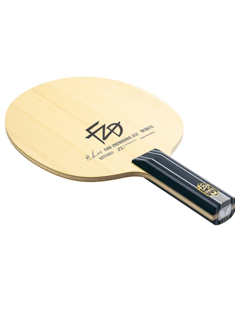 باترفلاي مضرب تنس طاولة احترافي Butterfly Zhendong ZLC بمقبض مستقيم ST صُنع في اليابان - Image 4