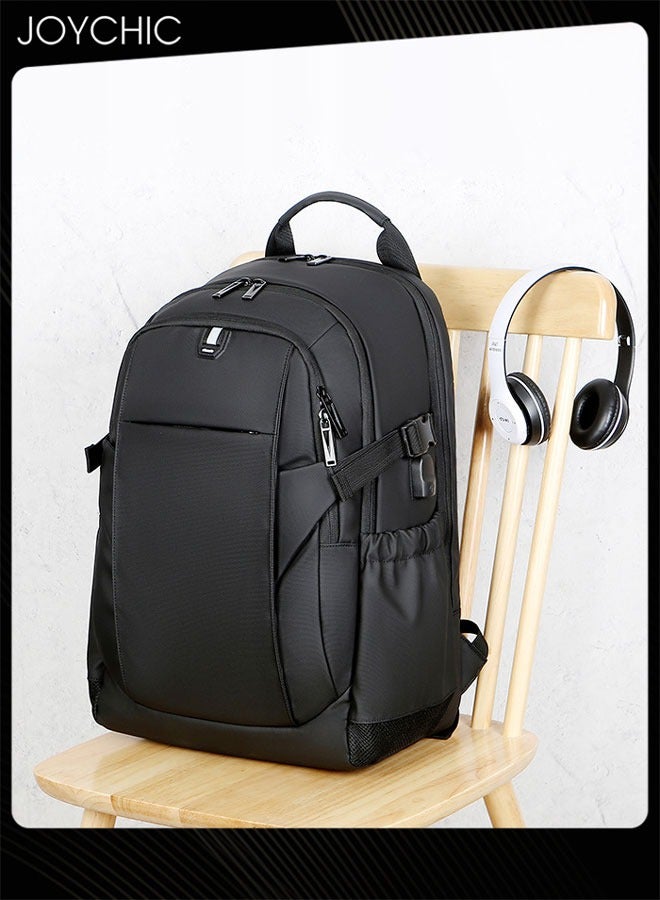 Business Anti Theft Slim Breathable Computer Backpack with USB Charging Port Water Resistant Travel Laptop Backpack College School  Bag  for Men  Women - Image 5