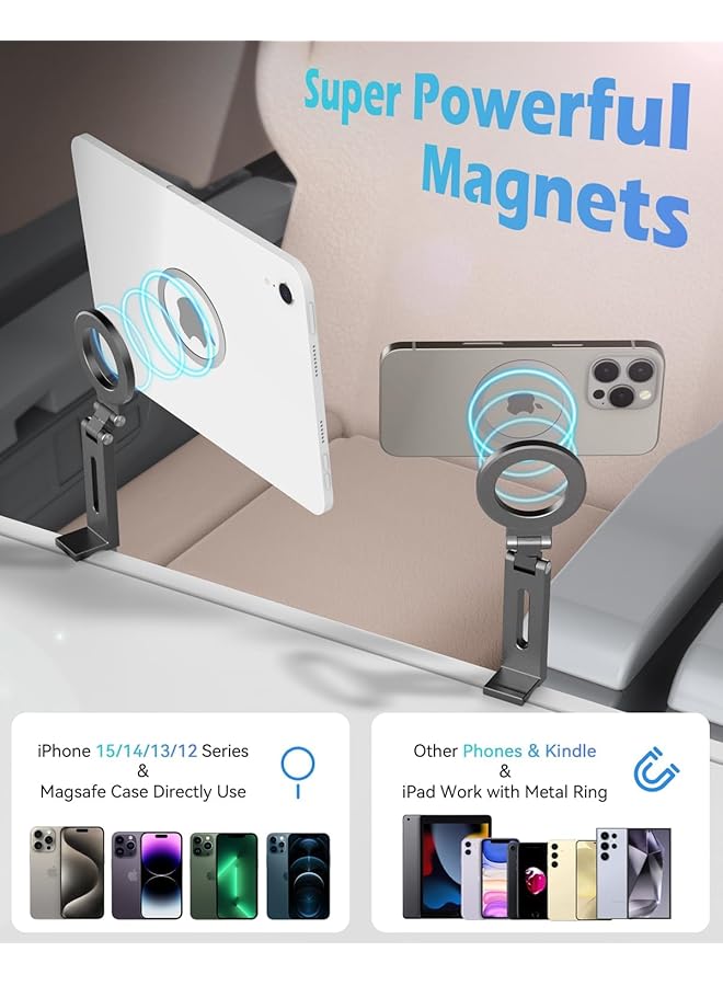 Excefore For Airplane Phone Holder Travel Essentials, Flexible Rotation, Airplane Travel Essentials For 15/14/13/12/,Galaxy S24/23 - Image 2