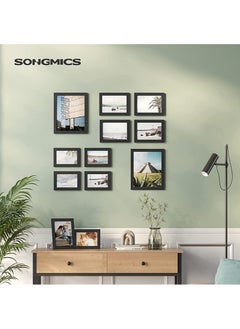 SONGMICS SONGMICS Black RPF10B Modern 10x Glass Photo Frames for Home, Drawing Room (25x20x0.1cm)  - Image 3