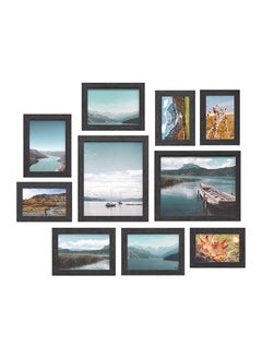 SONGMICS SONGMICS Black RPF10B Modern 10x Glass Photo Frames for Home, Drawing Room (25x20x0.1cm)  - Image 1