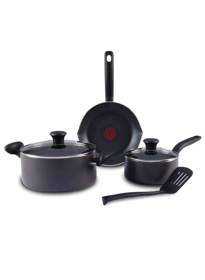 T-fal Culinaire Non-Stick Cookware Set Black, 6 PCS