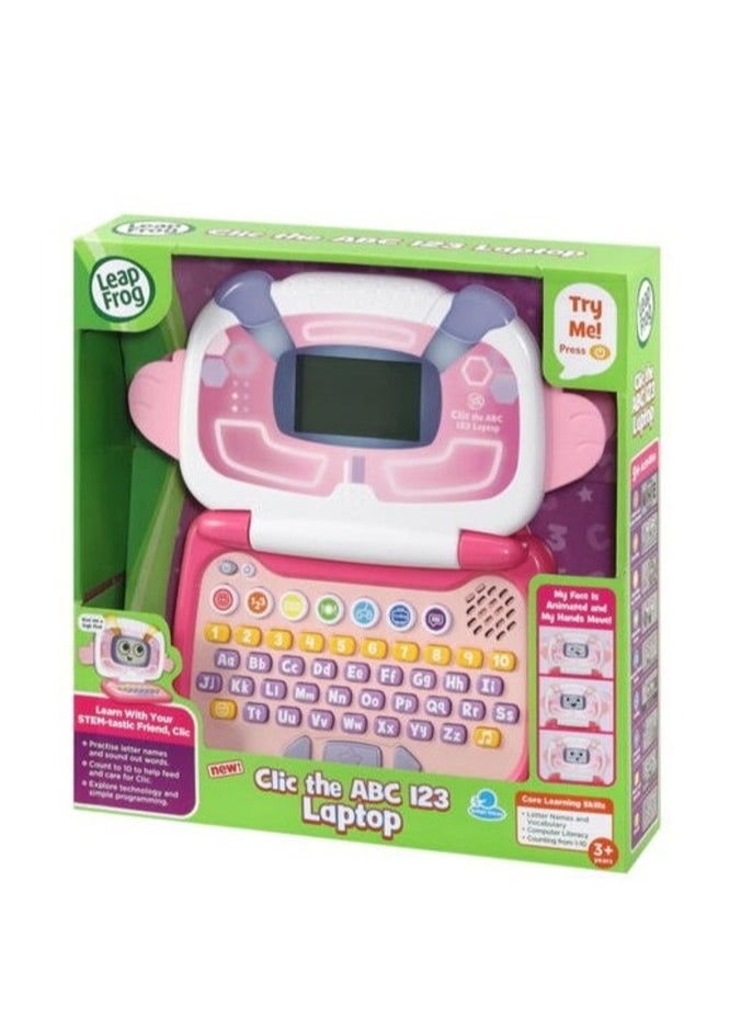 LeapFrog - Clic the ABC-123 Laptop - Pink - Image 1