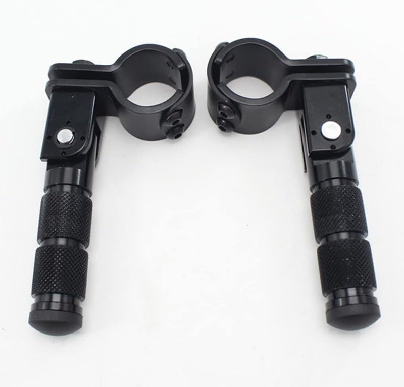 ZYTC Universal Motorcycle Folding Footrest Pedals (Red) - Image 3