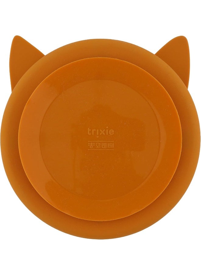 Trixie Silicone Plate with Suction Cup - Mr. Fox Design - Image 2