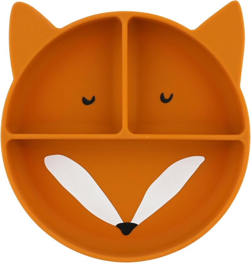 Trixie Silicone Plate with Suction Cup - Mr. Fox Design - Image 1