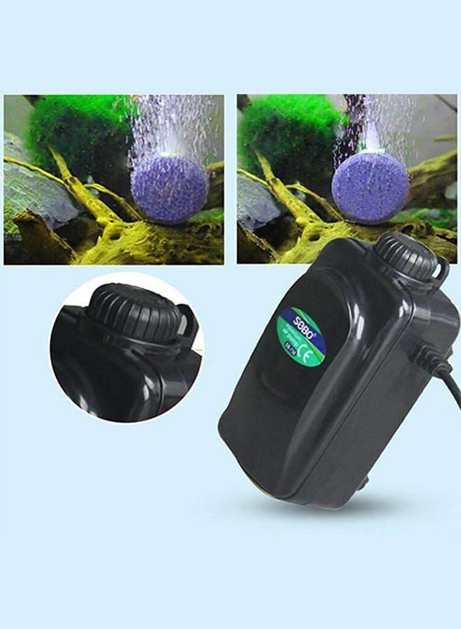 SOBO SB-738 3.5 واط منافذ مزدوجة قابلة للتعديل تدفق صامت حوض السمك مضخة هواء خزان الأسماك - Image 3