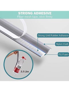 Generic Draft Stopper Sweep, Door Weatherproofing Stripping, Window Seal Strip Self-adhisive Soundproof Seal Strip Cuttable Window Weather Stripping, Length 2M/78.7'' - Grey  - Image 3