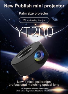 ماركة غير محددة جهاز عرض LED صغير يدعم خاصية الانعكاس 10 وات YT200 أسود  - Image 2