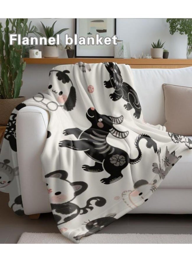 عام بطانية رقيقة من الفانيلا الكرتونية للأطفال والرضع (دافئة ومريحة، ومناسبة للنوم والألعاب) 70 سم * 100 سم - Image 5