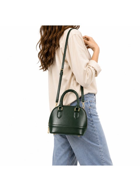 Elegant Women's Top Handle Handbag with Adjustable & Detachable Shoulder Strap