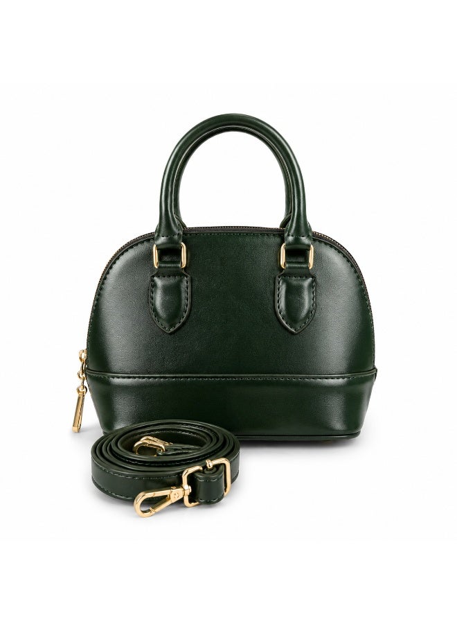 Elegant Women's Top Handle Handbag with Adjustable & Detachable Shoulder Strap - Image 2