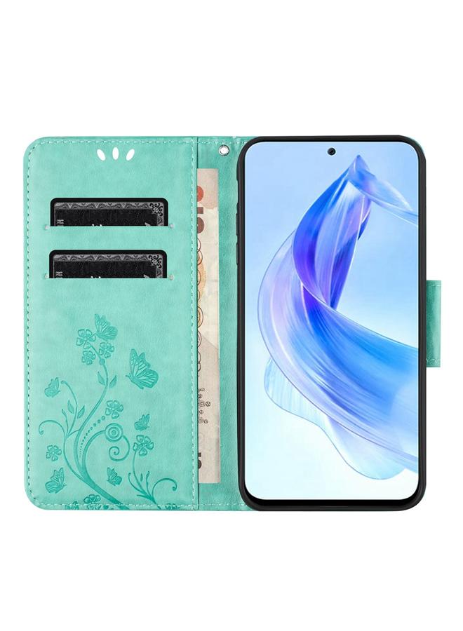 Zaboon Case For Honor 90 Lite Butterfly Flower Pattern Flip Leather Phone Case - Image 4