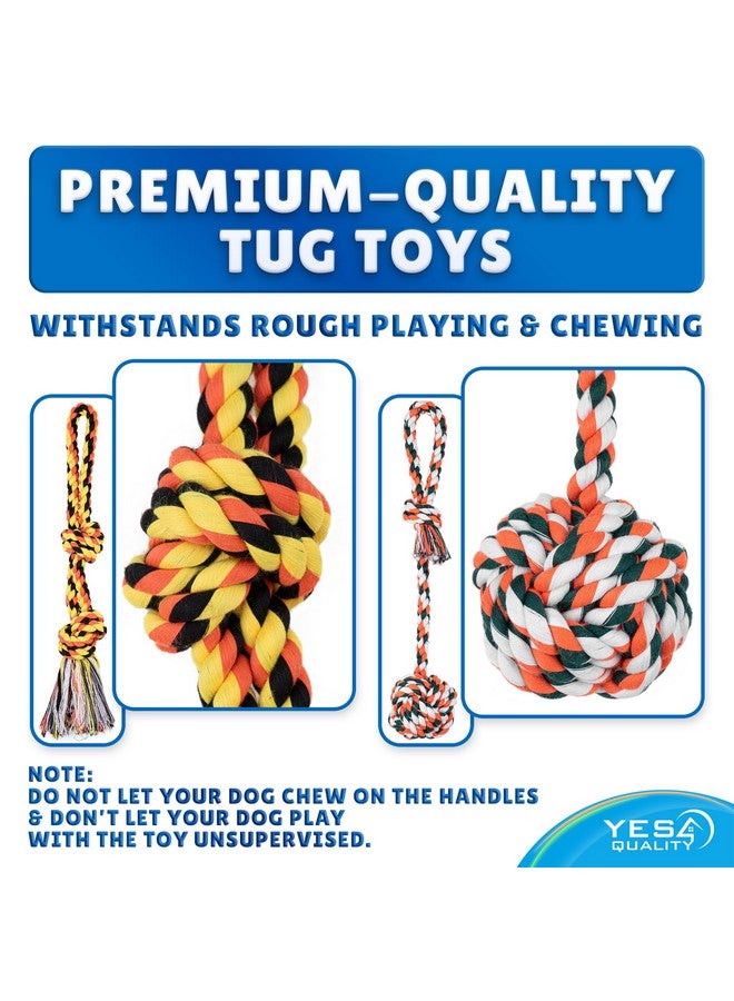 يس فور كواليتي لعبة حبل معلق للكلاب في الهواء الطلق، لعبة حبل شد الأشجار التفاعلية باللون الأزرق مع مجموعة زنبرك معدني و2 لعبة حبل، معدات تمرين شديدة التحمل للكلاب المتوسطة والكبيرة، ألعاب شد الحبل للكلاب - Image 4