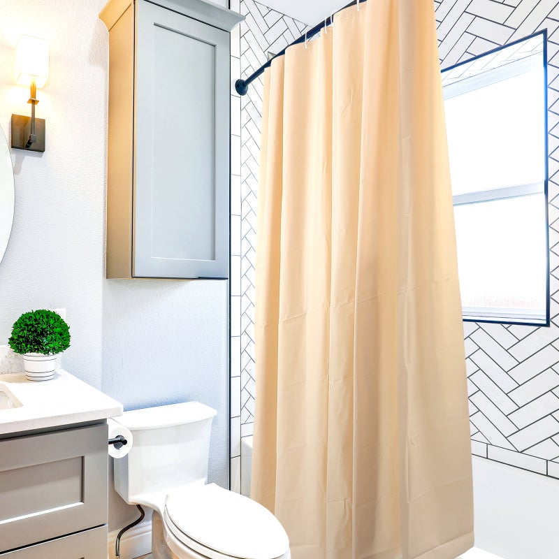 Color Shower Curtain Bathroom Water Resistant Thickened Bath Shower Curtain - Image 3