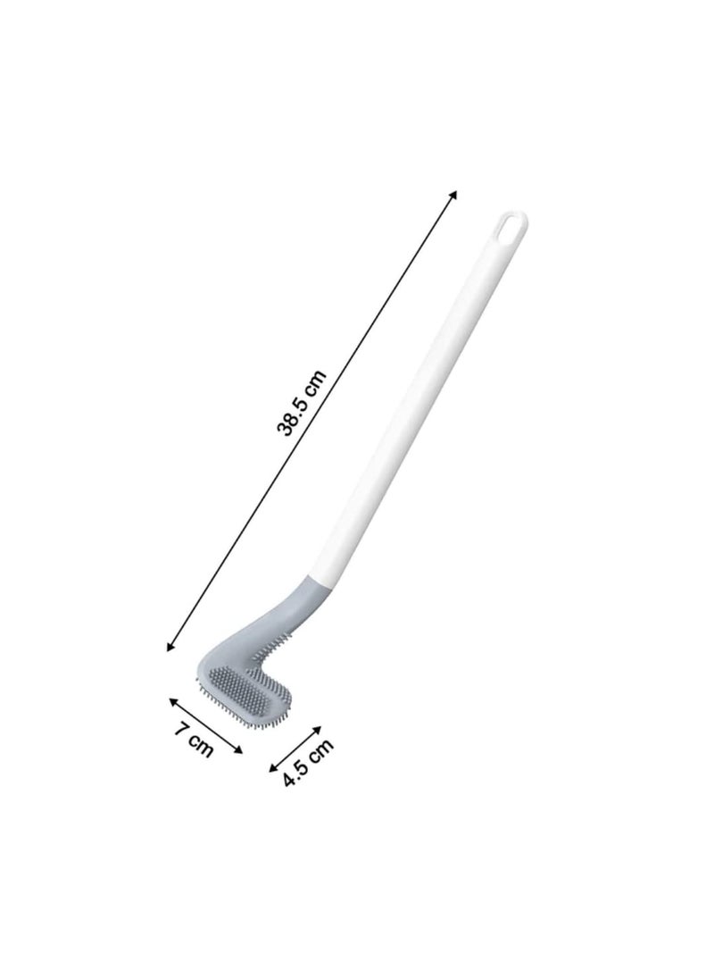 sulfar - Sulfar 2 in 1 Double Hockey Stick Shape Toilet Brush (Multicolour) - Image 1
