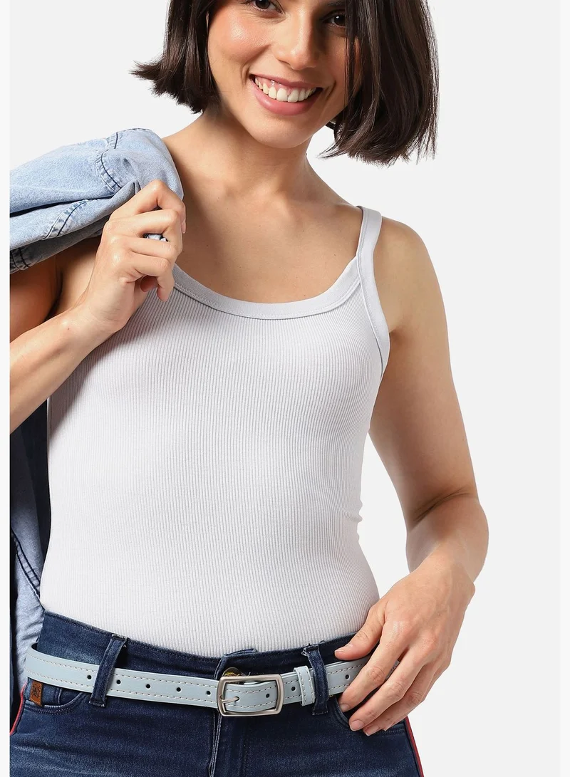 Haute Sauce Casual Solid PU Leather Waist Belt For Women