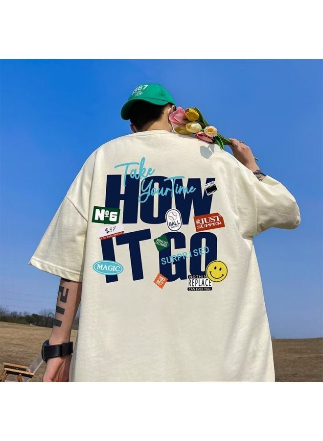 Graffiti Letter Oversize Short Sleeve T-Shirt – American Street Style