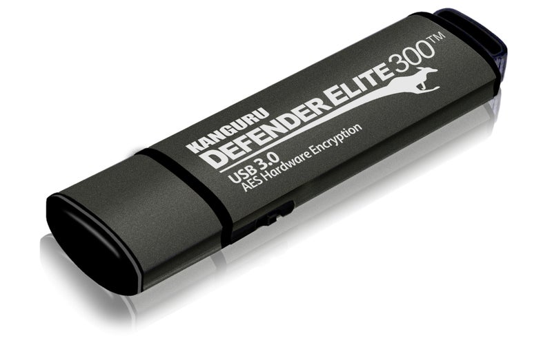 Kanguru Defender Elite300 – 16 GB Hardware Encrypted Flash Drive - FIPS 140-2 Certified - SuperSpeed USB 3.0 – Water Resistant - Image 3