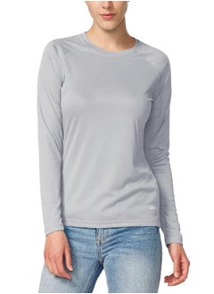 Baleaf BALEAF Women's Hiking Shirts, UPF 50+ UV Shirts Long Sleeve, Sun Protection Lightweight Quick Dry Tops for Fishing Outdoor Grey Size M  - Image 5