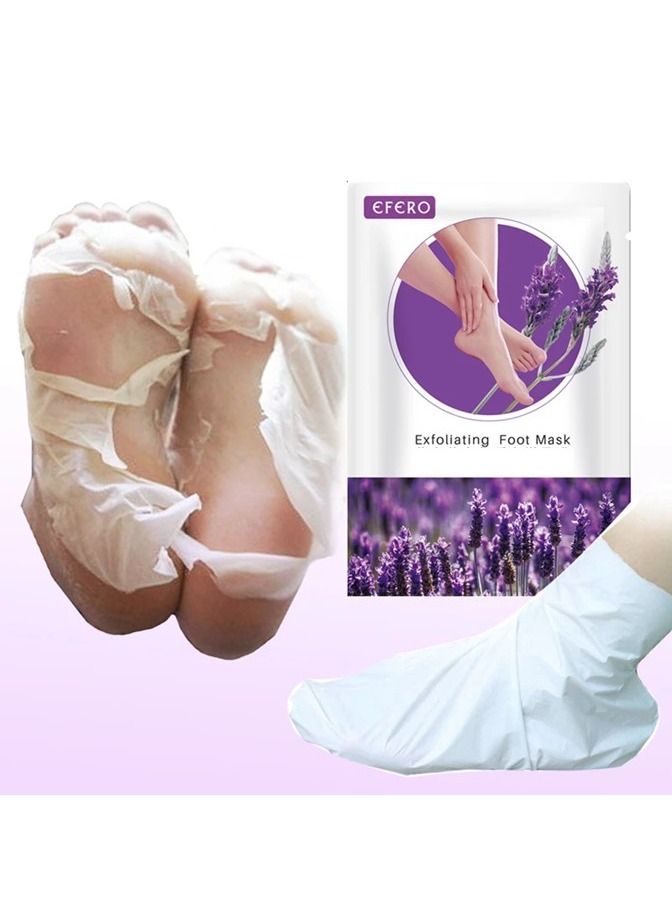 efero 6 Pcs Combo Aloe Vera - Lavender - Peeling and Exfoliating Foot Mask Sock - Image 3