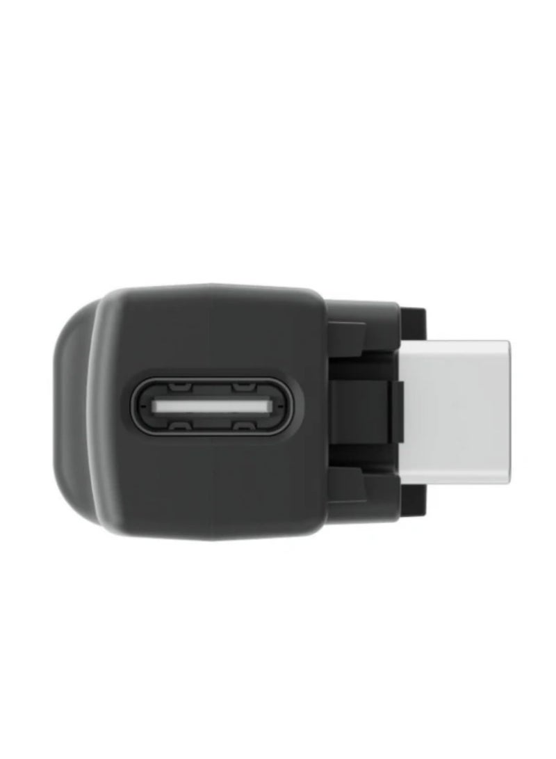For Insta360 X4 Mic Adapter External Microphone Adapter with Type-C and 3.5mm Audio Ports for Camera Supports Charging While Recording for Insta360 X4 Action Camera  - Image 5